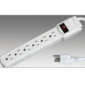 6-Outlet 790 Joule Surge Protector Power Plug Power Strip